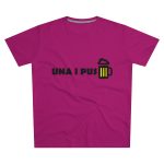 Camiseta hombre corte moderno - Rosa oscuro - Camiseta «Una i pus» cervessa