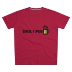 Camiseta hombre corte moderno - Rojo - Camiseta «Una i pus» cervessa