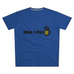 Camiseta hombre corte moderno - Azul royal intenso - Camiseta «Una i pus» cervessa
