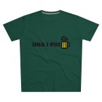 Camiseta hombre corte moderno - Verde botella - Camiseta «Una i pus» cervessa