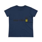 Camiseta mujer algodon medio - Azul marino - Camiseta «Una i pus» cervessa