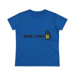 Camiseta mujer algodon medio - Azul royal - Camiseta «Una i pus» cervessa