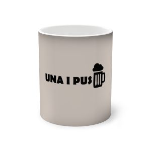 Taza magica que cambia de color - Negro - Una i pus