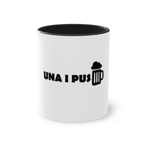 Taza bicolor - Negro - Una i pus