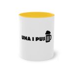 Taza bicolor - Amarillo dorado - Una i pus Taza bicolor - Amarillo dorado - Una i pus