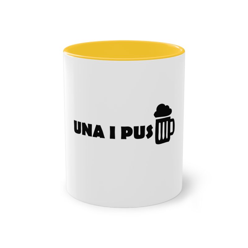 Taza bicolor - Amarillo dorado - Una i pus