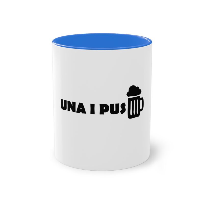 Taza bicolor - Azul Cambridge - Una i pus