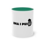 Taza bicolor - Verde oscuro - Una i pus Taza bicolor - Verde oscuro - Una i pus