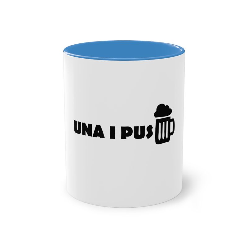 Taza bicolor - Azul claro - Una i pus