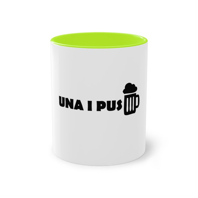 Taza bicolor - Verde claro - Una i pus