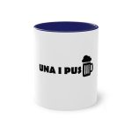 Taza bicolor - Azul oscuro - Una i pus Taza bicolor - Azul oscuro - Una i pus