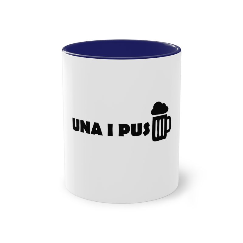 Taza bicolor - Azul oscuro - Una i pus