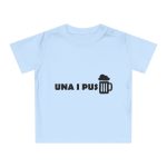 Camiseta de bebe - Azul empolvado - Una i pus Camiseta de bebe - Azul empolvado - Una i pus