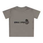 Camiseta de bebe - Gris jaspeado melange - Una i pus Camiseta de bebe - Gris jaspeado melange - Una i pus