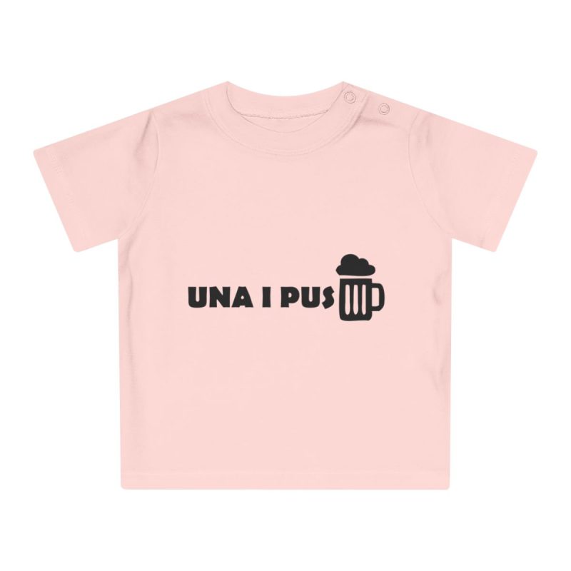 Camiseta de bebe - Rosa empolvado - Una i pus