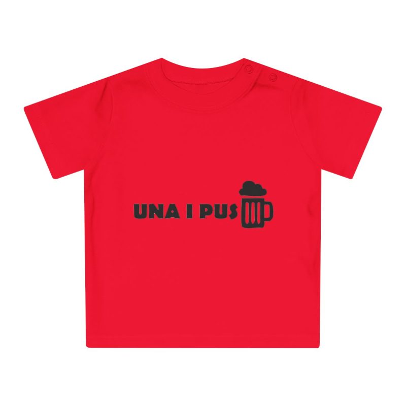 Camiseta de bebe - Rojo - Una i pus
