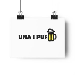 Lamina Giclee - Camiseta «Una i pus» cervessa