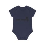 Body bebe manga corta organico - Azul marino nautico - Una i pus