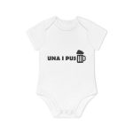 Body bebe manga corta organico - Blanco - Una i pus