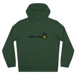 Sudadera con capucha King - Verde botella - Camiseta «Una i pus» cervessa Sudadera con capucha King - Verde botella - Camiseta «Una i pus» cervessa