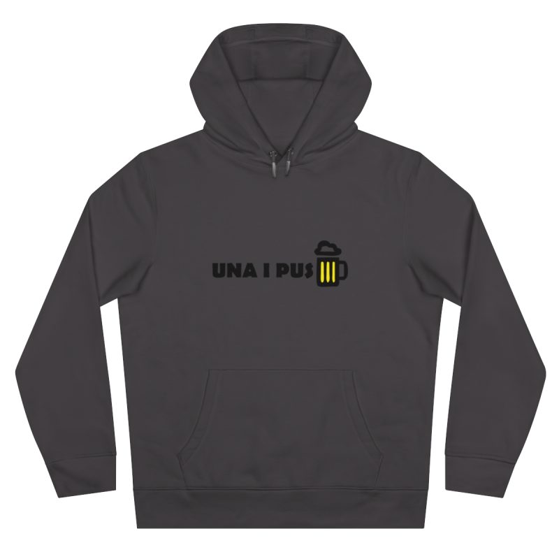 Sudadera con capucha King - Gris asfalto - Camiseta «Una i pus» cervessa