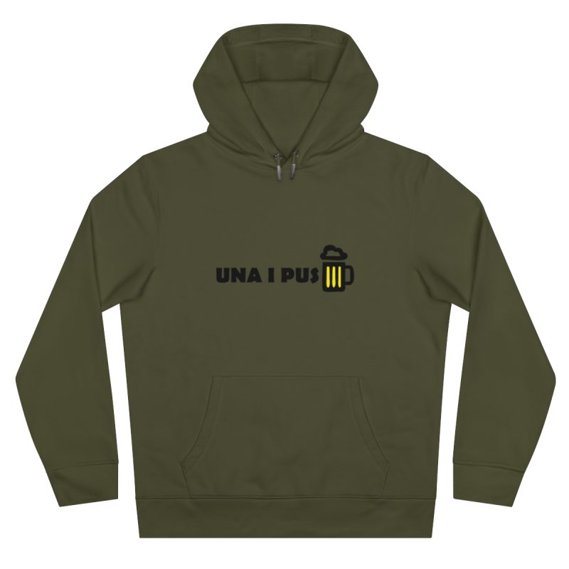 Sudadera con capucha King - Caqui - Camiseta «Una i pus» cervessa