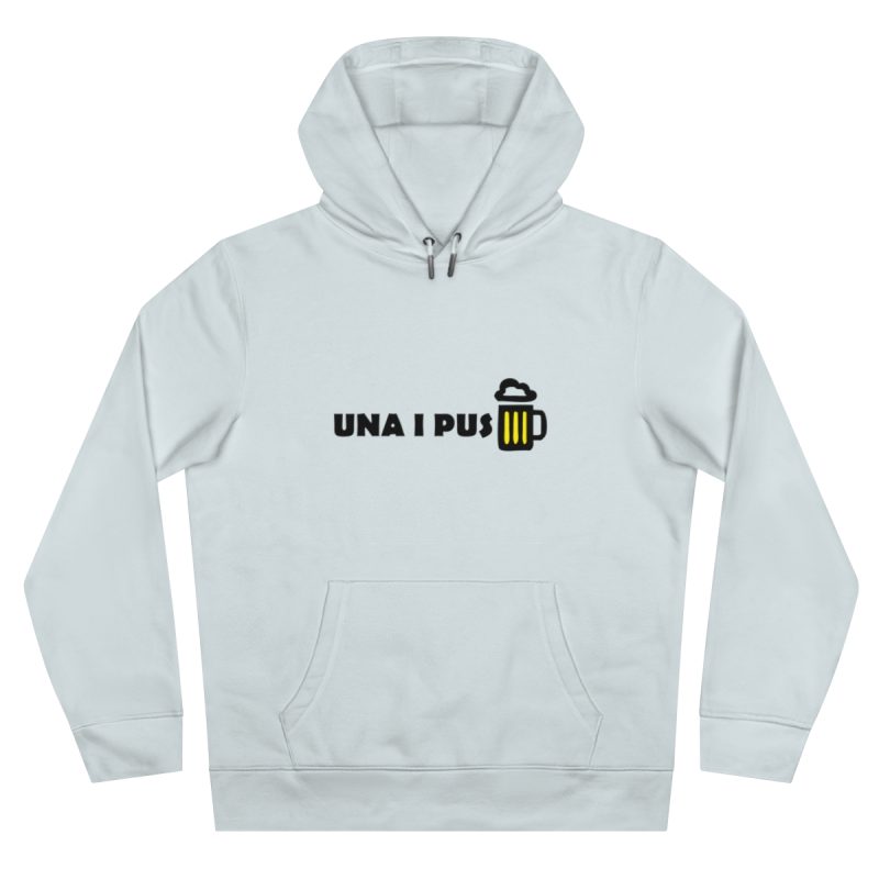 Sudadera con capucha King - Azul cielo puro - Camiseta «Una i pus» cervessa