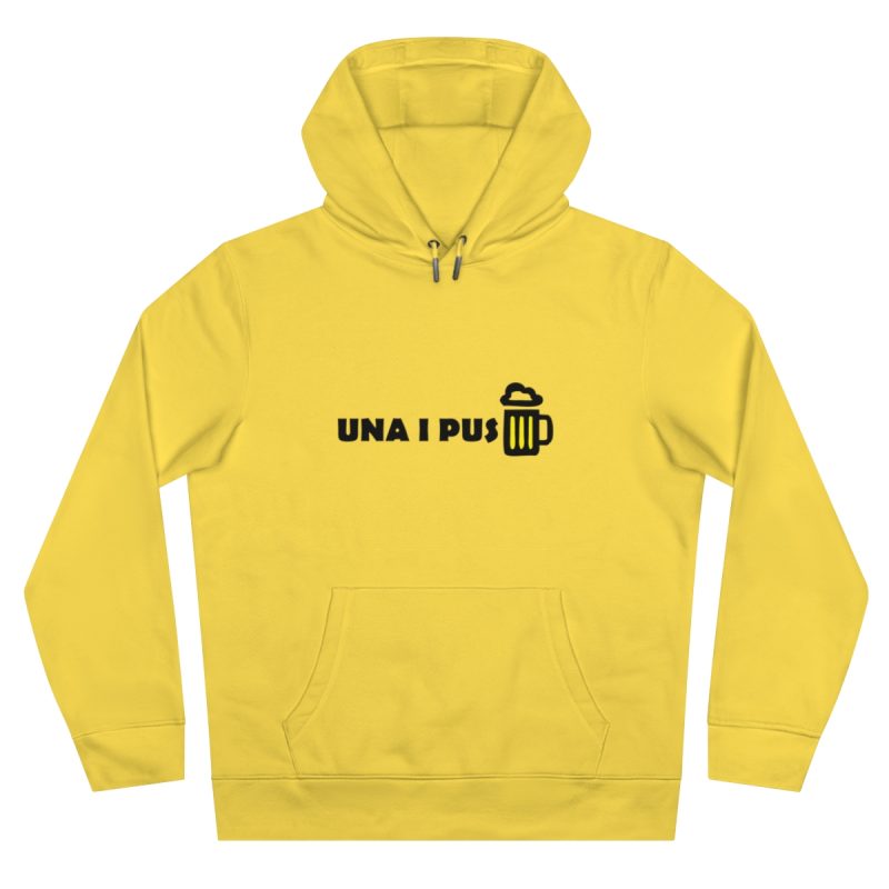 Sudadera con capucha King - Amarillo chispa - Camiseta «Una i pus» cervessa