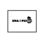 Poster con marco de madera - Marco negro - Una i pus