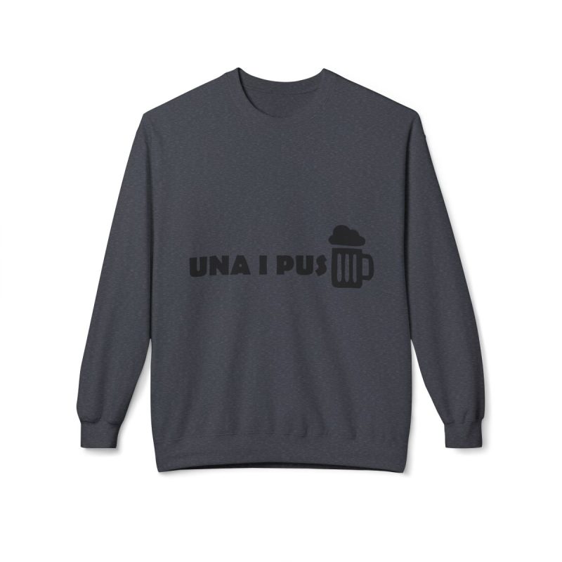 Sudadera Softstyle cuello redondo - Gris jaspeado oscuro - Una i pus