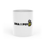 Taza con asa de corazon - Blanco - Camiseta «Una i pus» cervessa