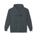 Sudadera Softstyle con capucha - Gris oscuro jaspeado - Una i pus Sudadera Softstyle con capucha - Gris oscuro jaspeado - Una i pus