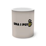 Taza magica que cambia de color - Negro - Camiseta «Una i pus» cervessa