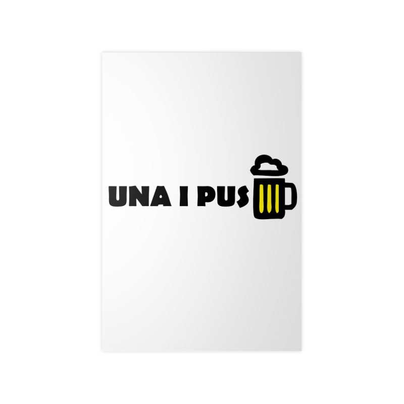 Poster en papel fotografico - Camiseta «Una i pus» cervessa Poster en papel fotografico - Camiseta «Una i pus» cervessa