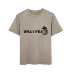 Camiseta oversize lavado acido - Caqui oscuro - Una i pus