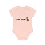 Body bebe manga corta organico - Rosa empolvado - Camiseta «Una i pus» cervessa Body bebe manga corta organico - Rosa empolvado - Camiseta «Una i pus» cervessa