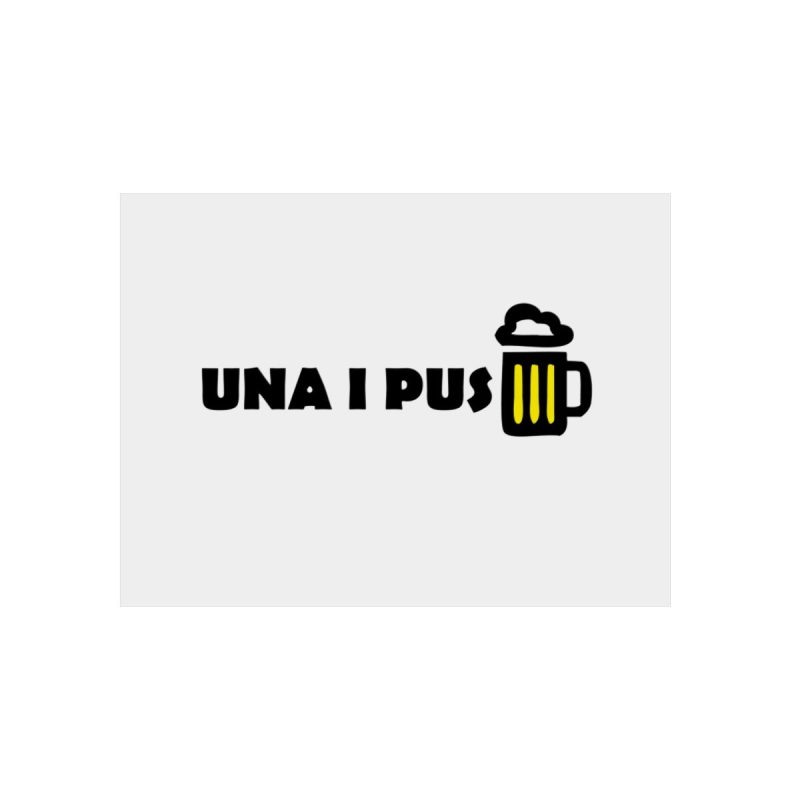 Panel de aluminio - Camiseta «Una i pus» cervessa Panel de aluminio - Camiseta «Una i pus» cervessa