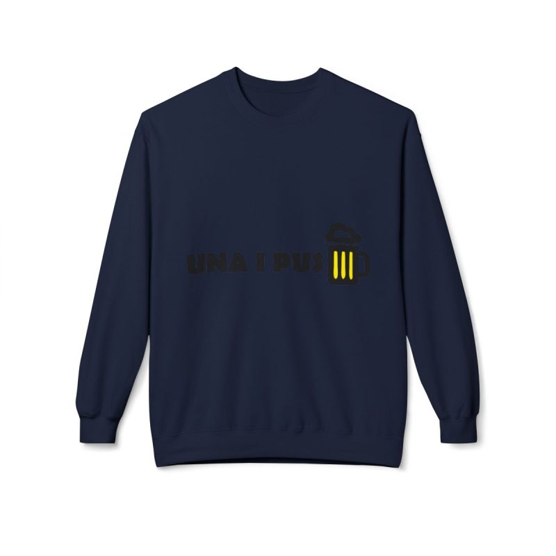 Sudadera Softstyle cuello redondo - Azul marino - Camiseta «Una i pus» cervessa