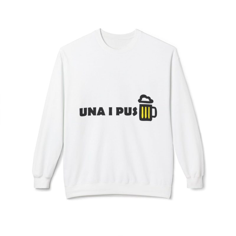 Sudadera Softstyle cuello redondo - Blanco - Camiseta «Una i pus» cervessa