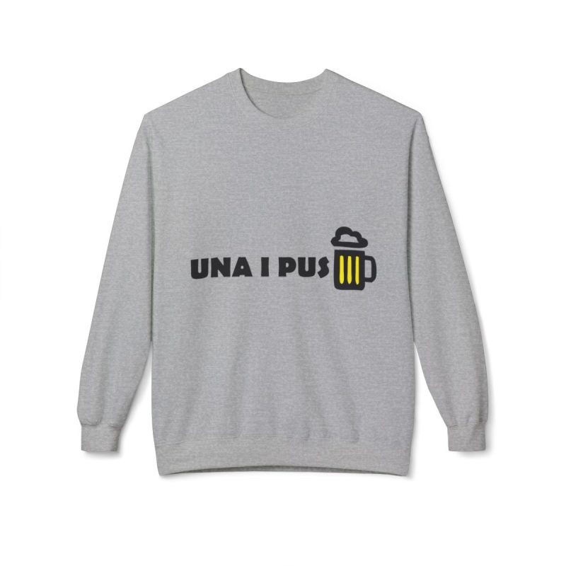 Sudadera Softstyle cuello redondo - Gris deportivo - Camiseta «Una i pus» cervessa