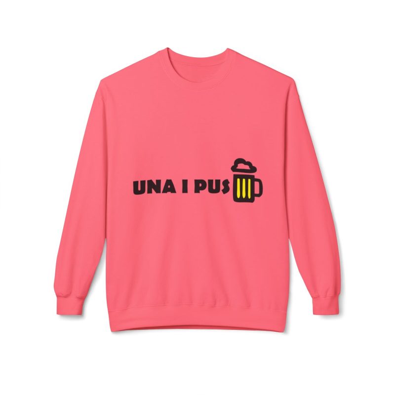 Sudadera Softstyle cuello redondo - Rosa limonada - Camiseta «Una i pus» cervessa