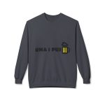 Sudadera Softstyle cuello redondo - Gris jaspeado oscuro - Camiseta «Una i pus» cervessa