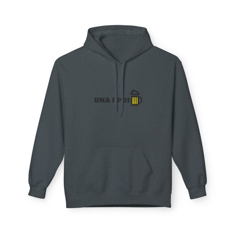 Sudadera Softstyle con capucha - Gris oscuro jaspeado - Camiseta «Una i pus» cervessa