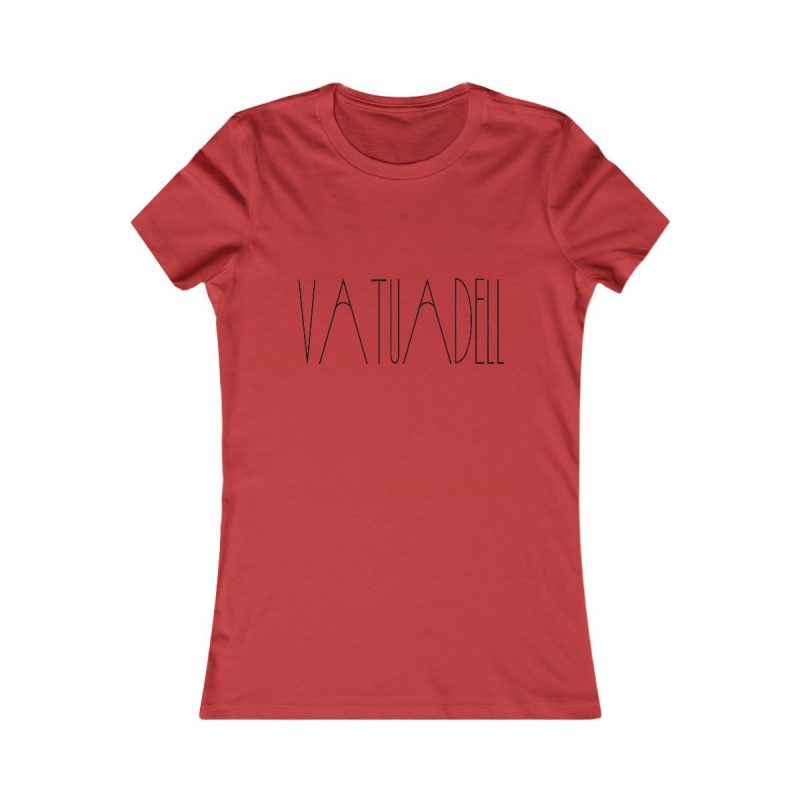 Camiseta mujer Favorite - Rojo - Camiseta «Vatuadell estirat»