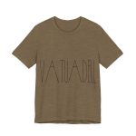 Camiseta jersey manga corta - Verde oliva jaspeado - Camiseta «Vatuadell estirat»
