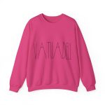 Sudadera cuello redondo - Fucsia intenso - Camiseta «Vatuadell estirat»