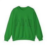 Sudadera cuello redondo - Verde irlandes - Camiseta «Vatuadell estirat»