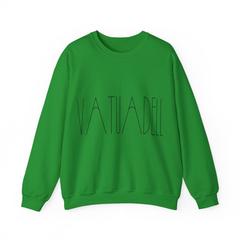 Sudadera cuello redondo - Verde irlandes - Camiseta «Vatuadell estirat»
