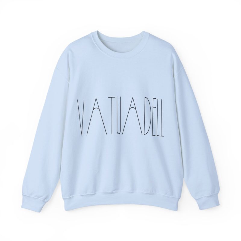 Sudadera cuello redondo - Azul claro - Camiseta «Vatuadell estirat»