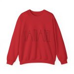 Sudadera cuello redondo - Rojo - Camiseta «Vatuadell estirat»